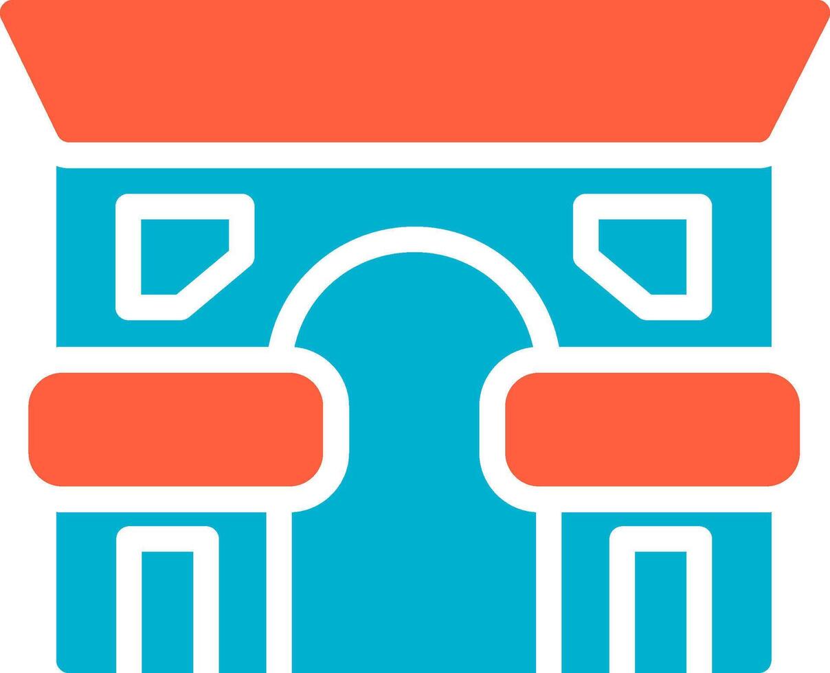 Arc De Triomphe Creative Icon Design vector