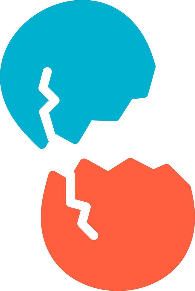 Broken Eggs Creative Icon Design vector