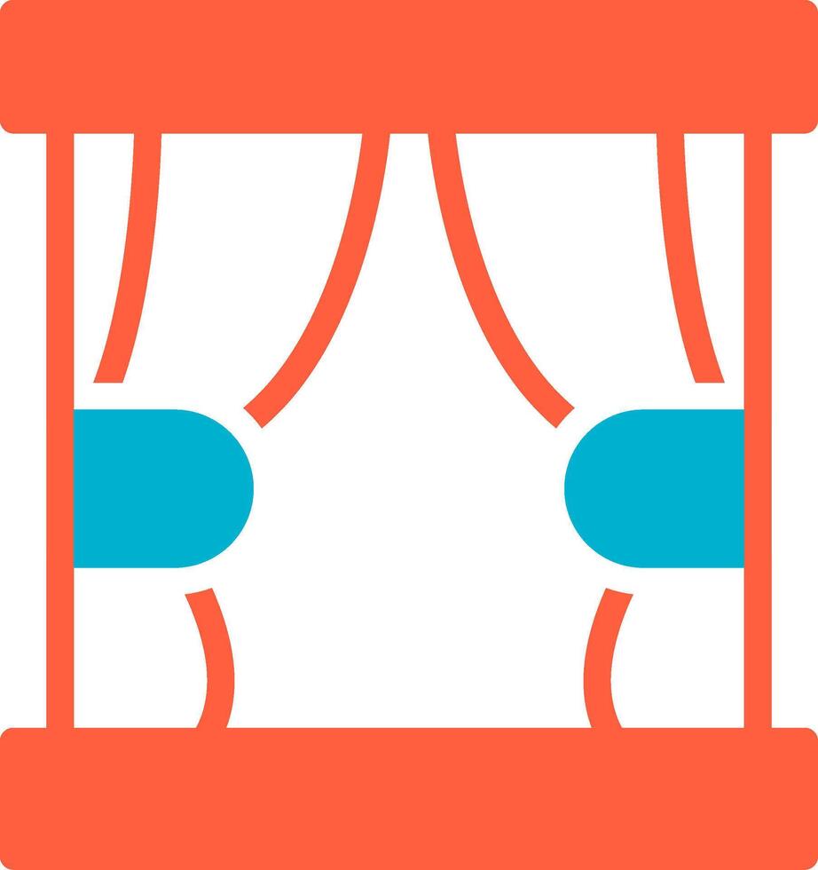 Curtain Creative Icon Design vector