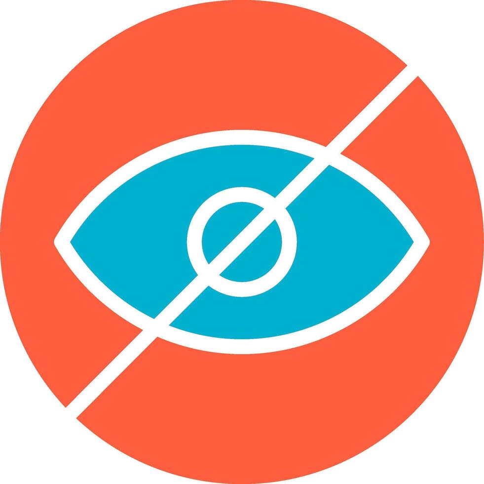 Blindness Creative Icon Design vector
