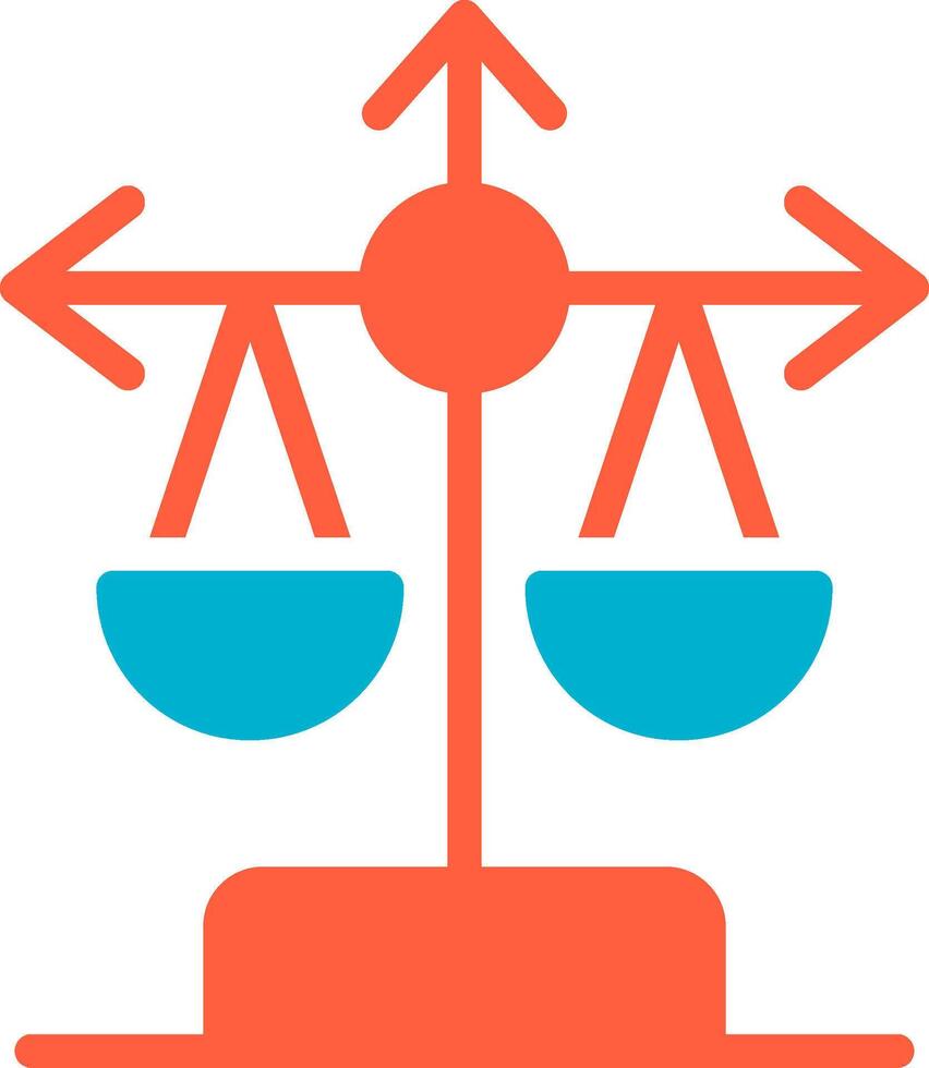 Balance Scale Creative Icon Design vector