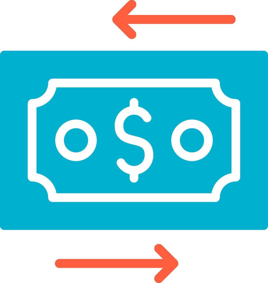diseño de icono creativo de transferencia de dinero vector