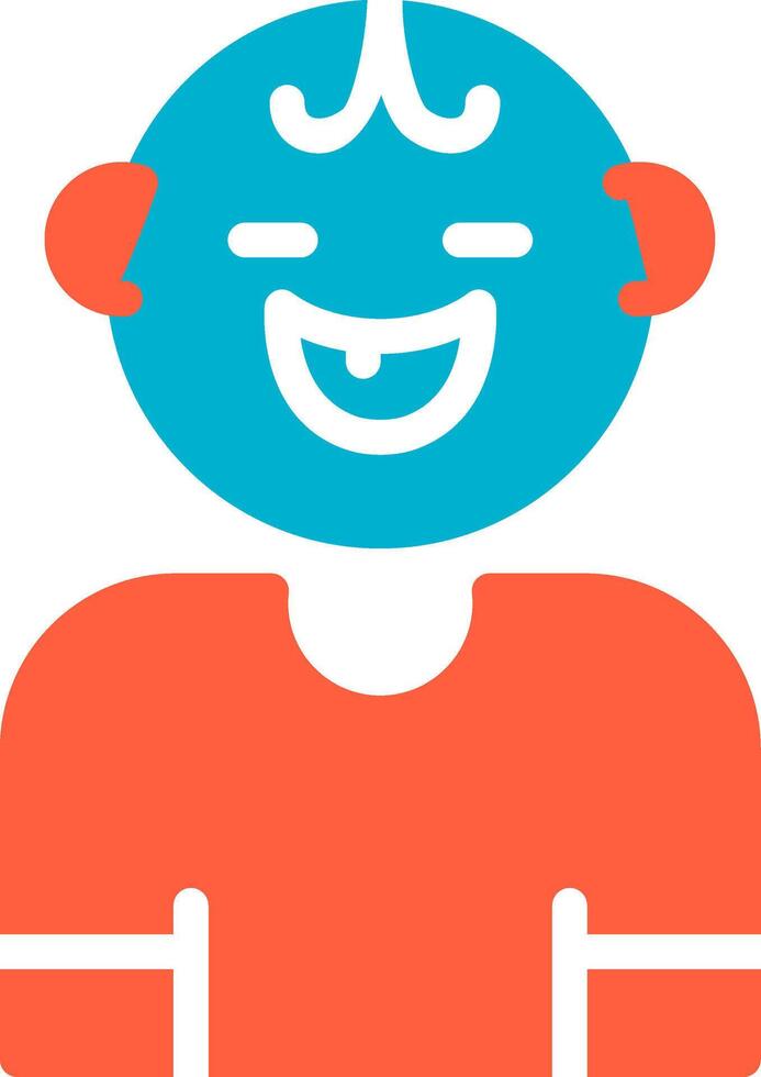 Baby Smile Creative Icon Design vector