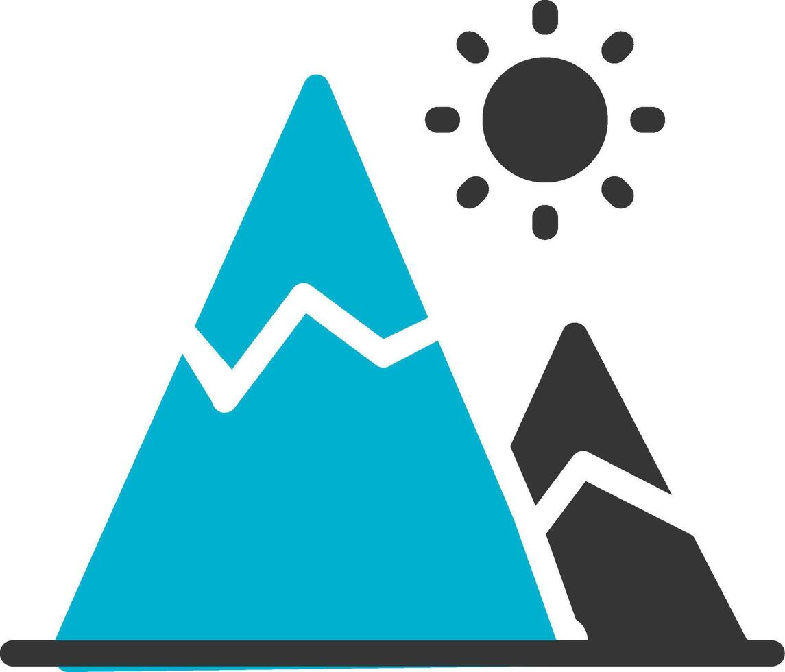 diseño de icono creativo de montaña vector