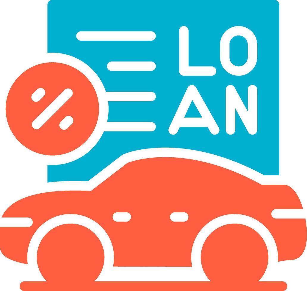 Car Loan Creative Icon Design vector