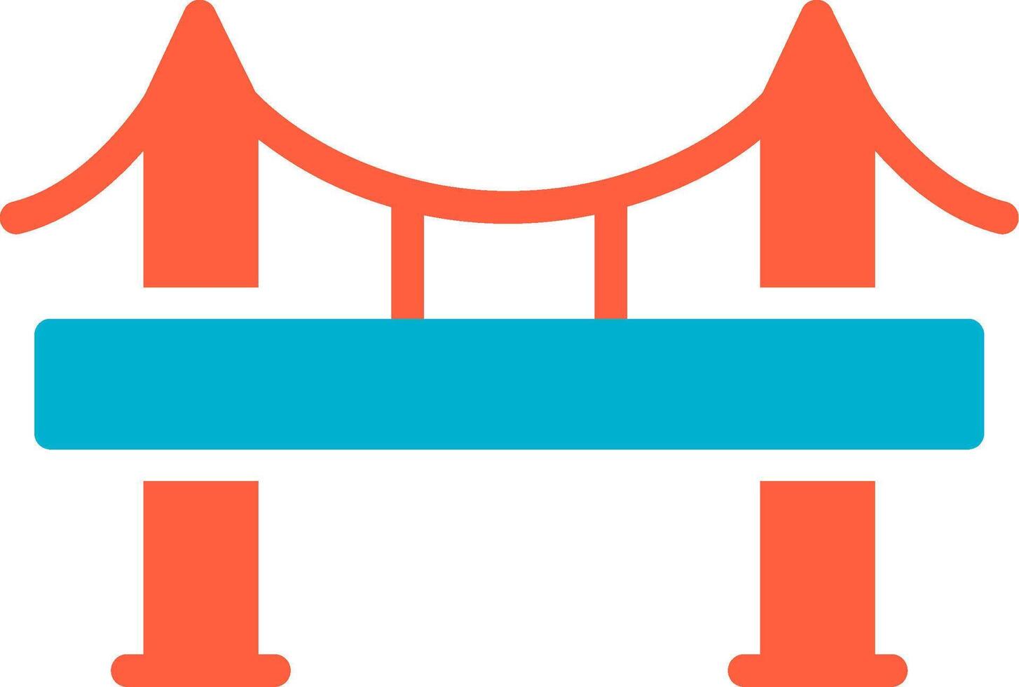 Bridge Creative Icon Design vector
