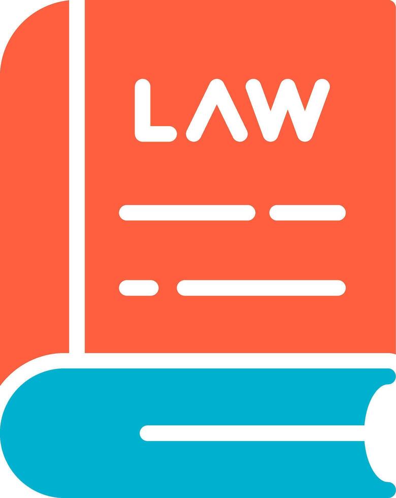 Law Book Creative Icon Design vector