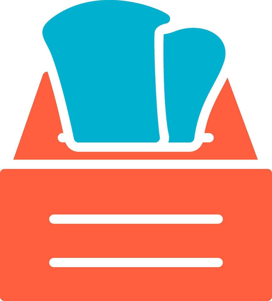 Tissue Box Creative Icon Design vector