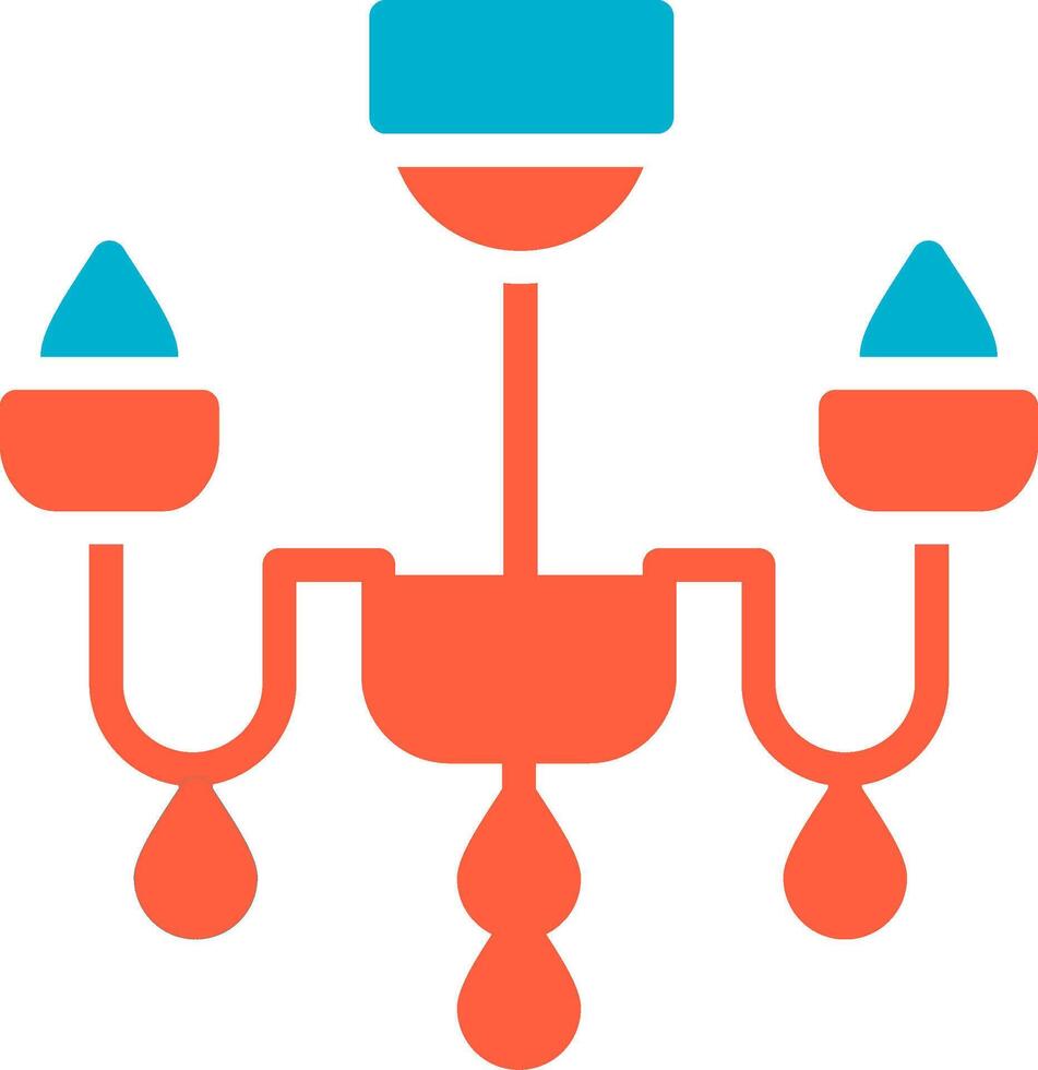 Chandelier Creative Icon Design vector