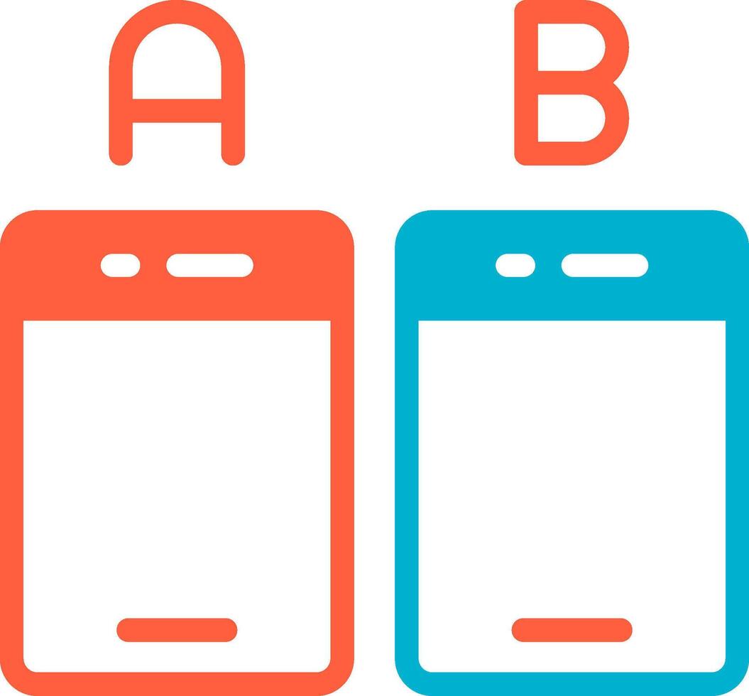 Ab Testing Creative Icon Design vector