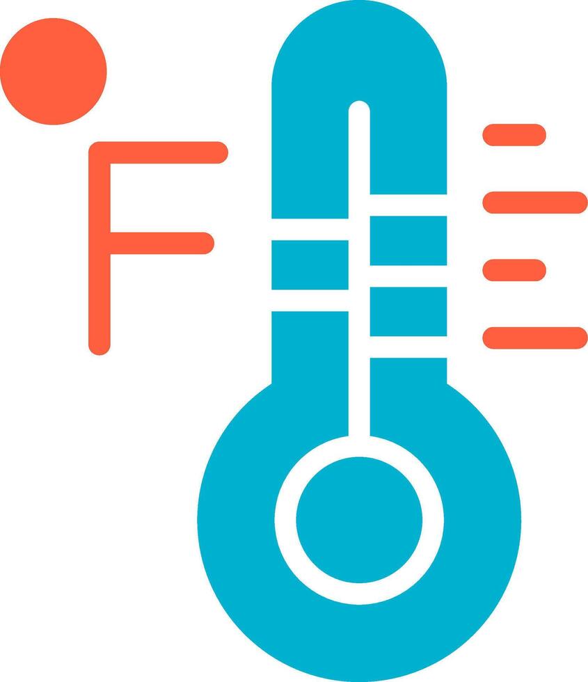 Fahrenheit creativo icono diseño vector