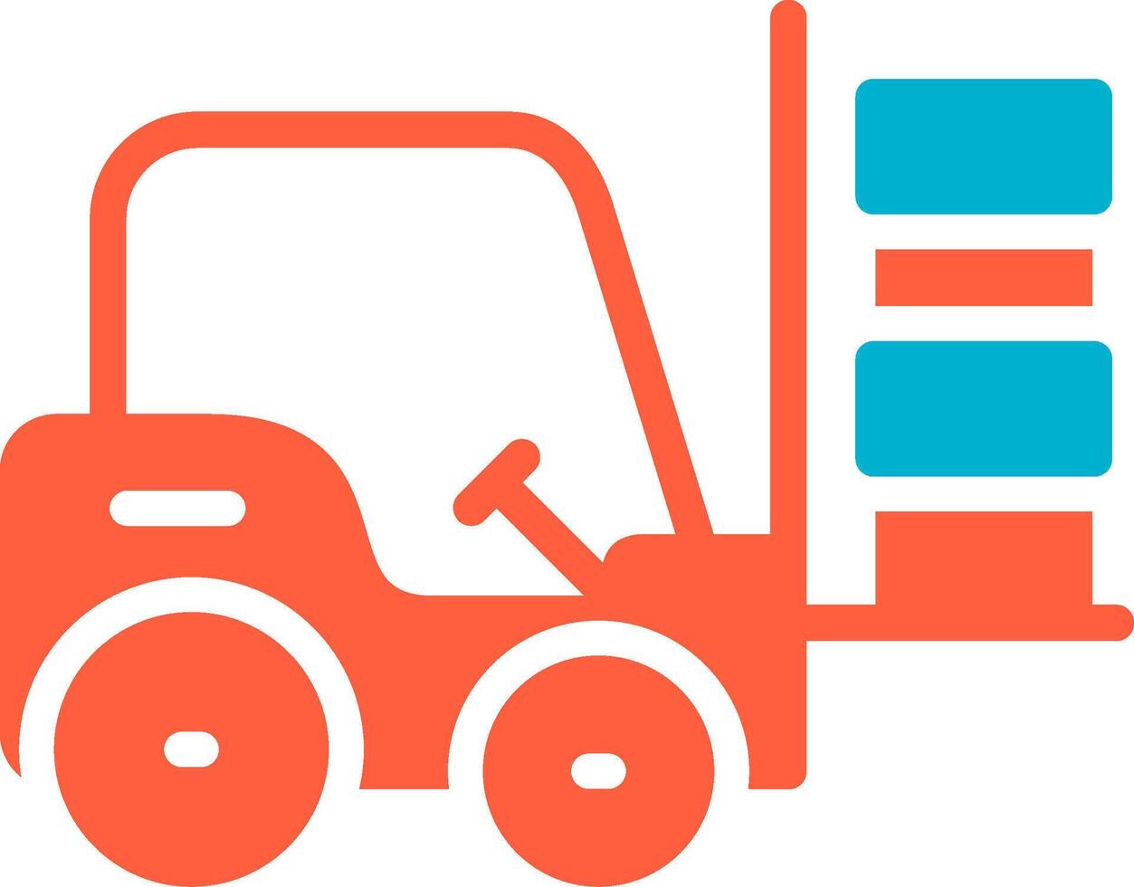 Forklift Creative Icon Design vector