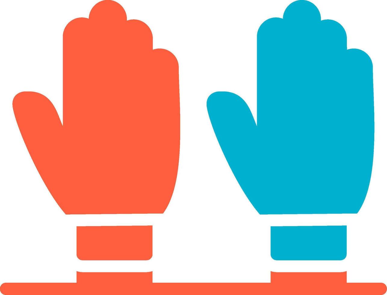 Exam Gloves Creative Icon Design vector