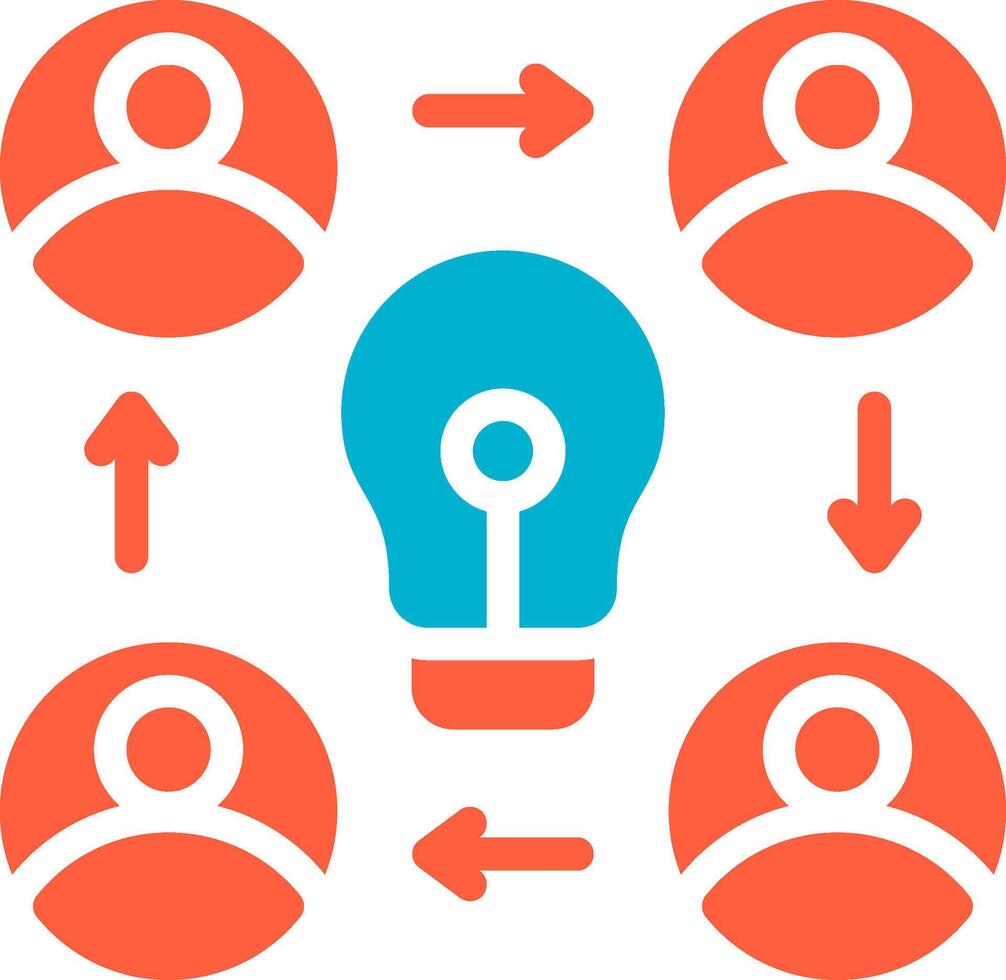 Collaboration Creative Icon Design vector