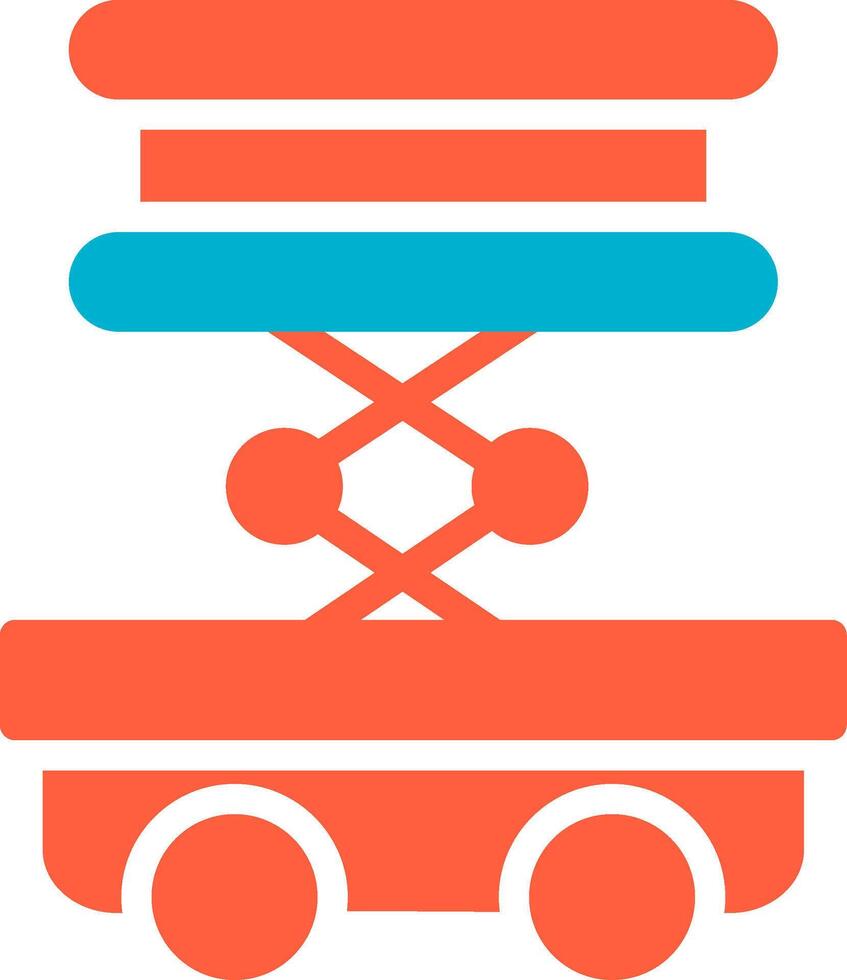 Scissor Lift Creative Icon Design vector