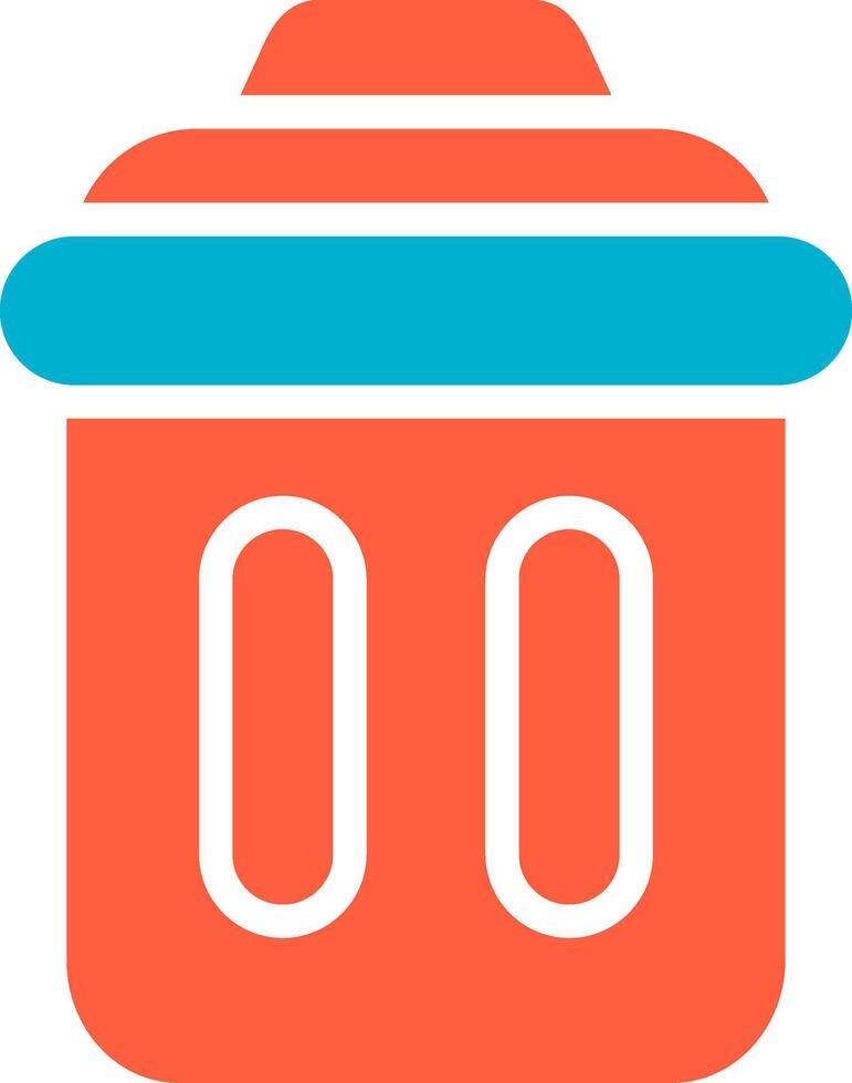 Trash Bin Creative Icon Design vector