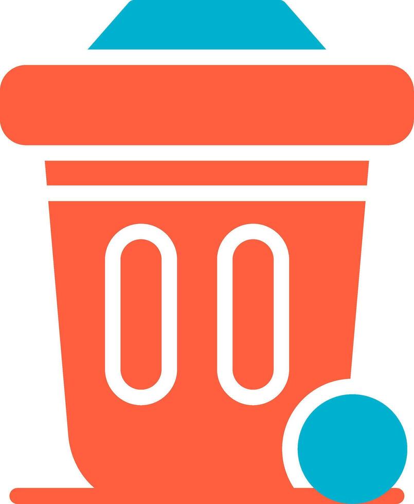 Dustbin Creative Icon Design vector