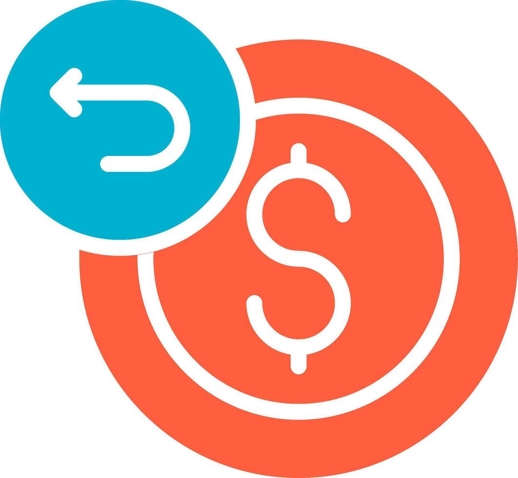 Refund Creative Icon Design vector