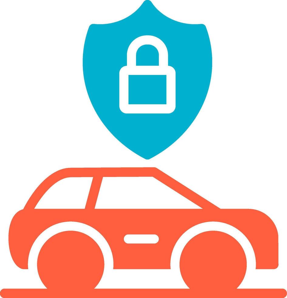 Anti Theft System Creative Icon Design vector