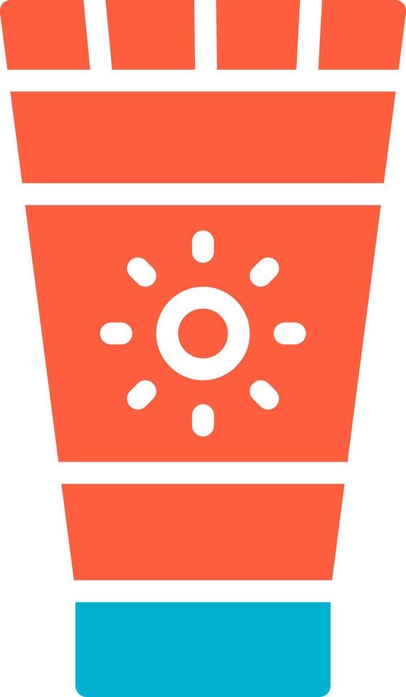 Sunscreen Creative Icon Design vector