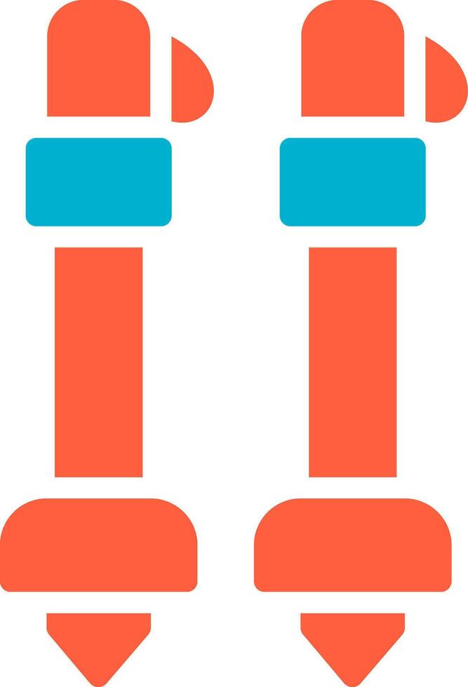 Ski Poles Creative Icon Design vector