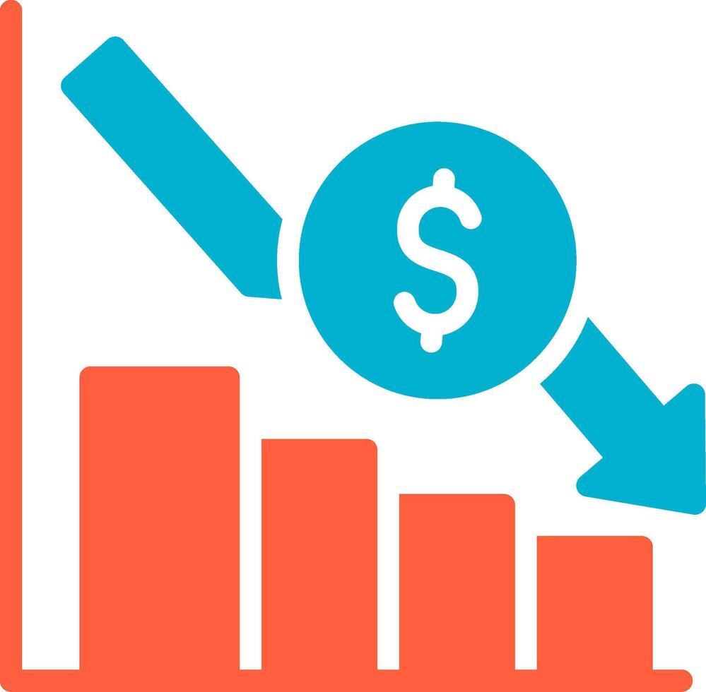 Bar Graph Creative Icon Design vector