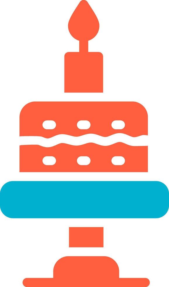 Birthday Cake Creative Icon Design vector