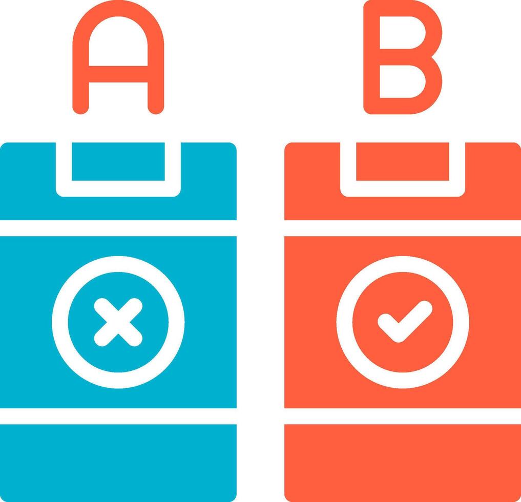 AB Testing Creative Icon Design vector