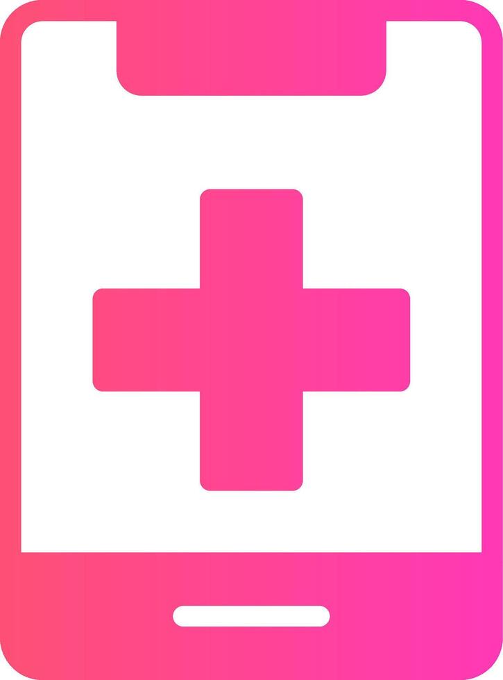 Medical Phone Creative Icon Design vector