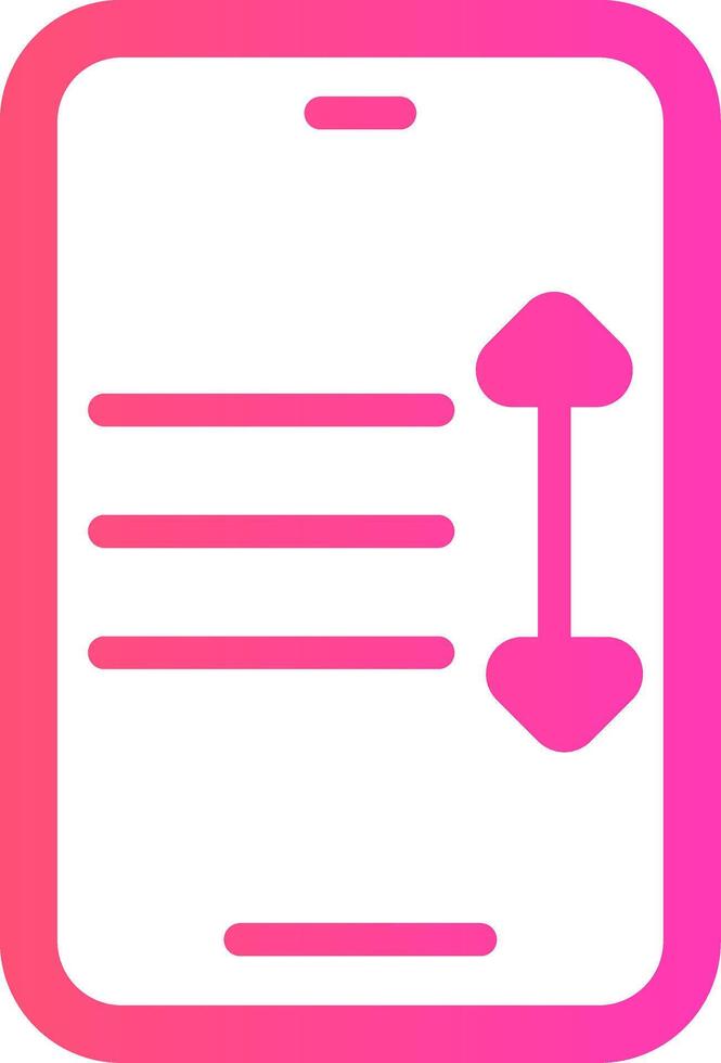 glyph Gradient Design vector