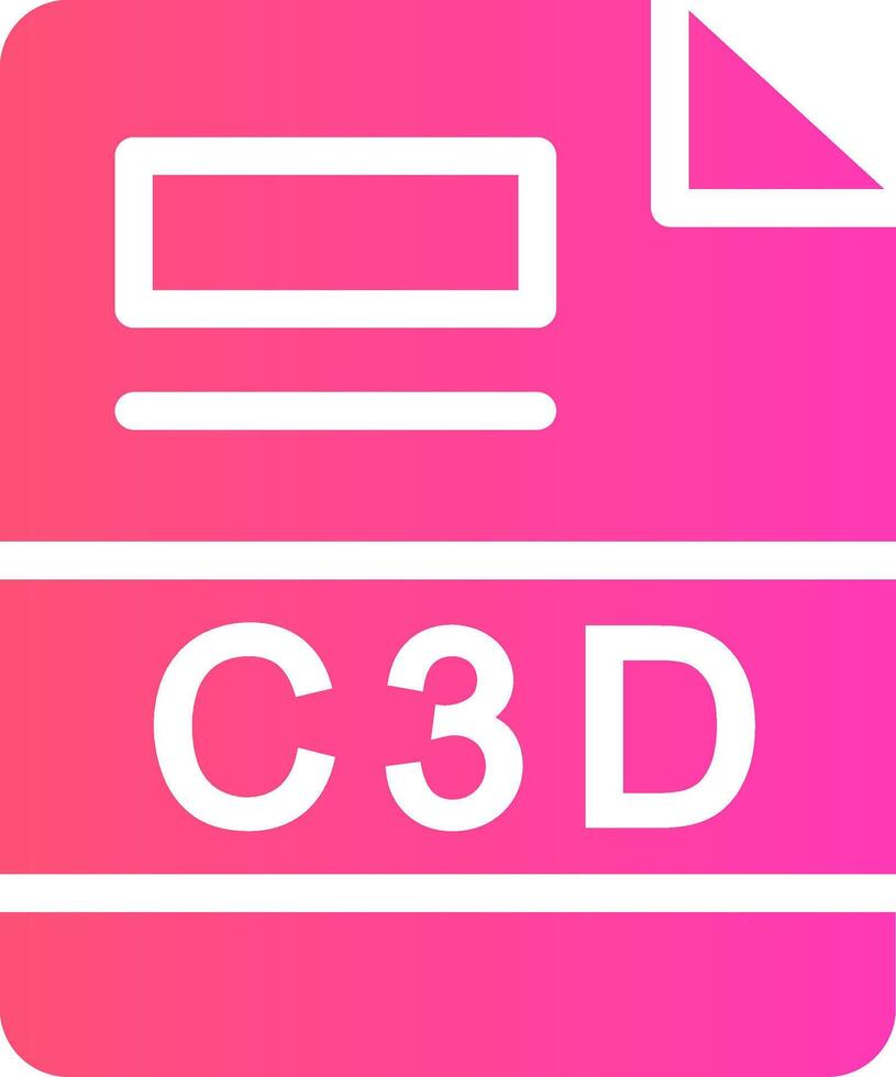 C3D Creative Icon Design vector