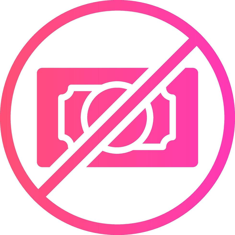 glyph Gradient Design vector