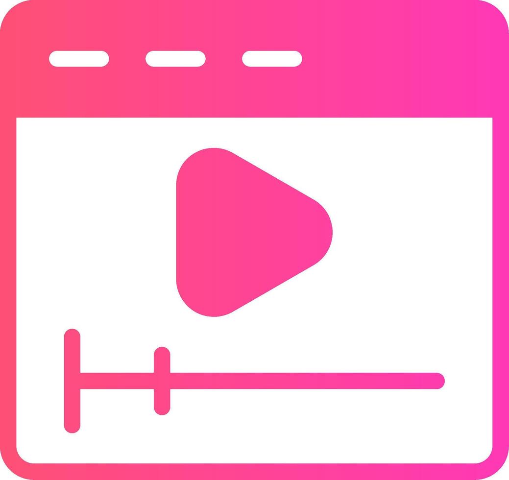Video Creative Icon Design vector