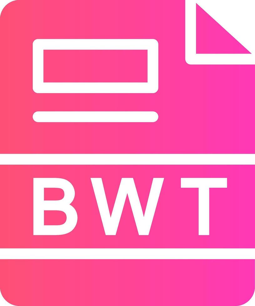 BWT Creative Icon Design vector