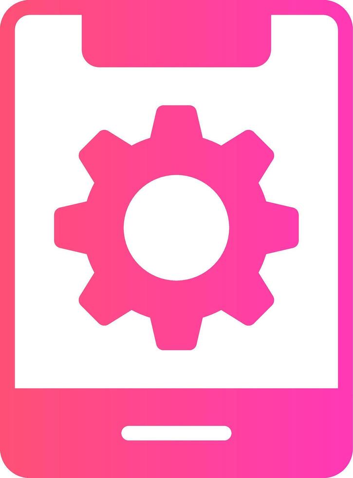 Mobile Setting Creative Icon Design vector