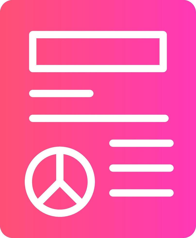 glyph Gradient Design vector