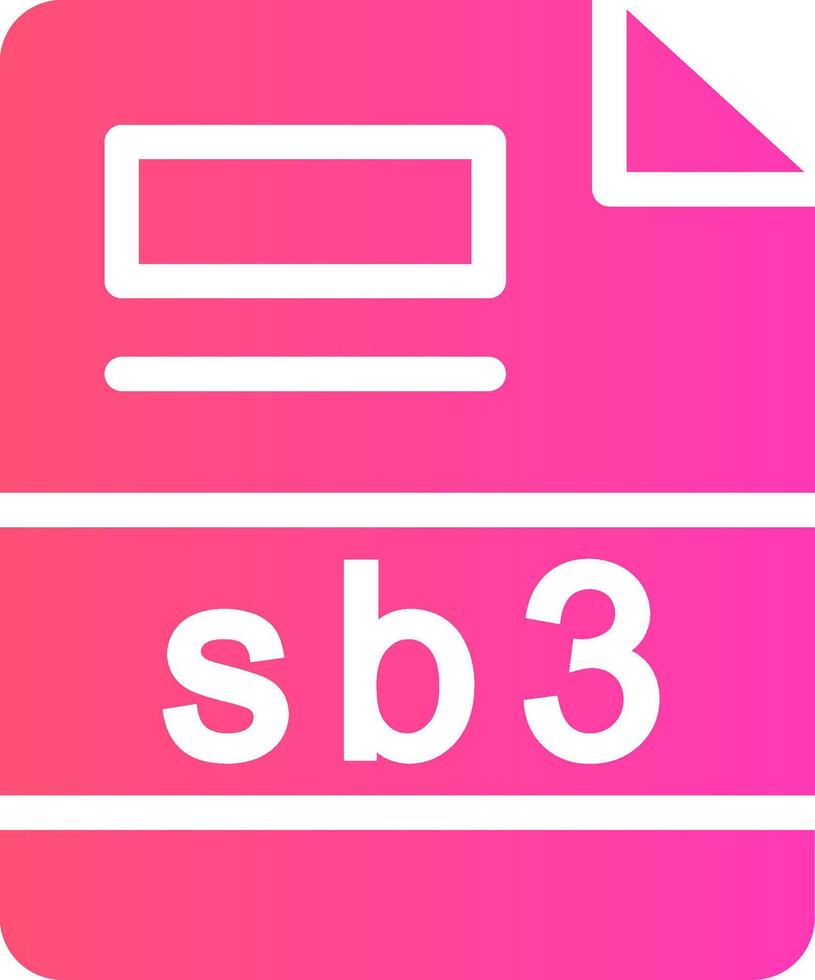 sb3 Creative Icon Design vector