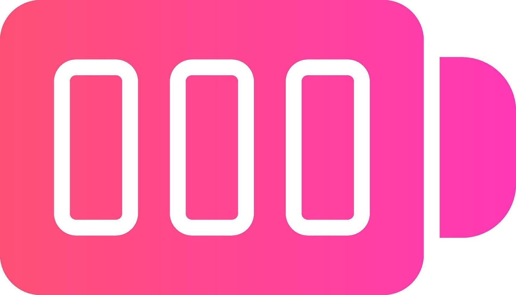 Full Battery Creative Icon Design vector