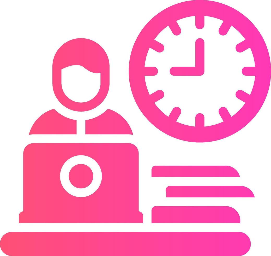 Work Habits Creative Icon Design vector