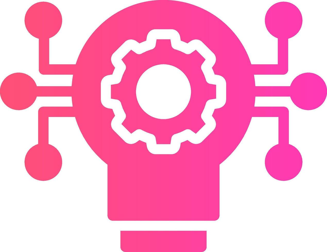 Technology Disruption Creative Icon Design vector