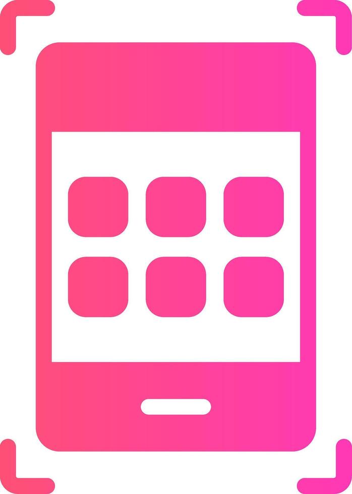 glyph Gradient Design vector