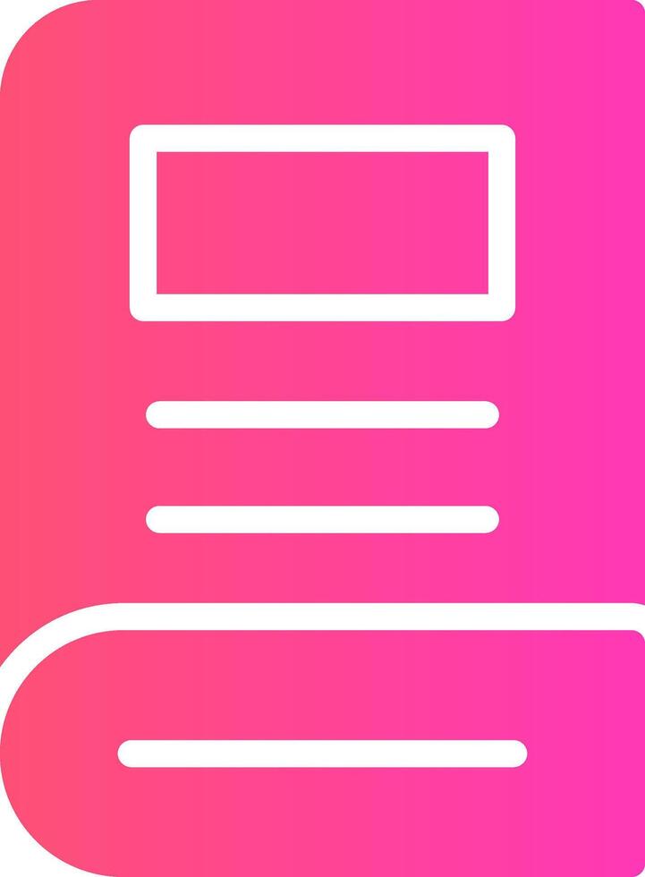 glyph Gradient Design vector