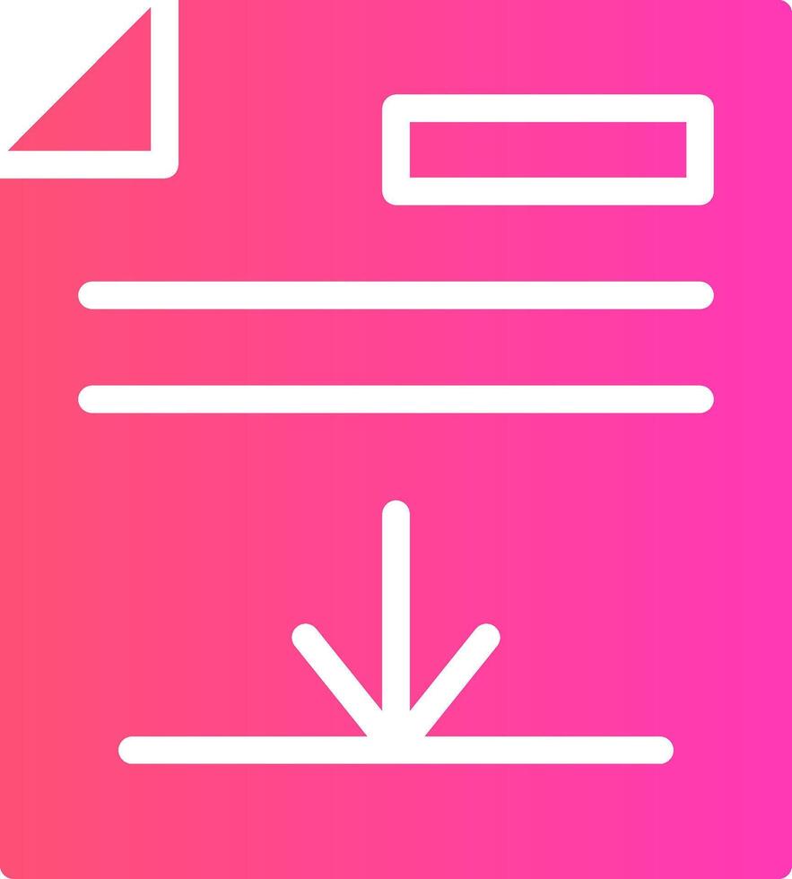 glyph Gradient Design vector