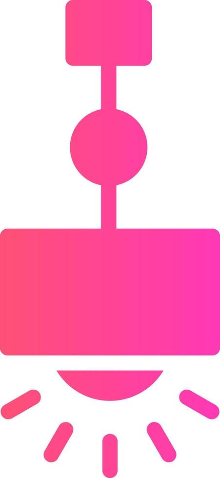 Hanging Lamp Creative Icon Design vector
