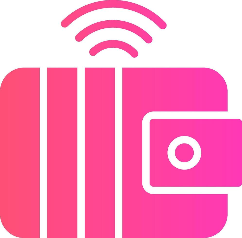 Smart Wallet Creative Icon Design vector
