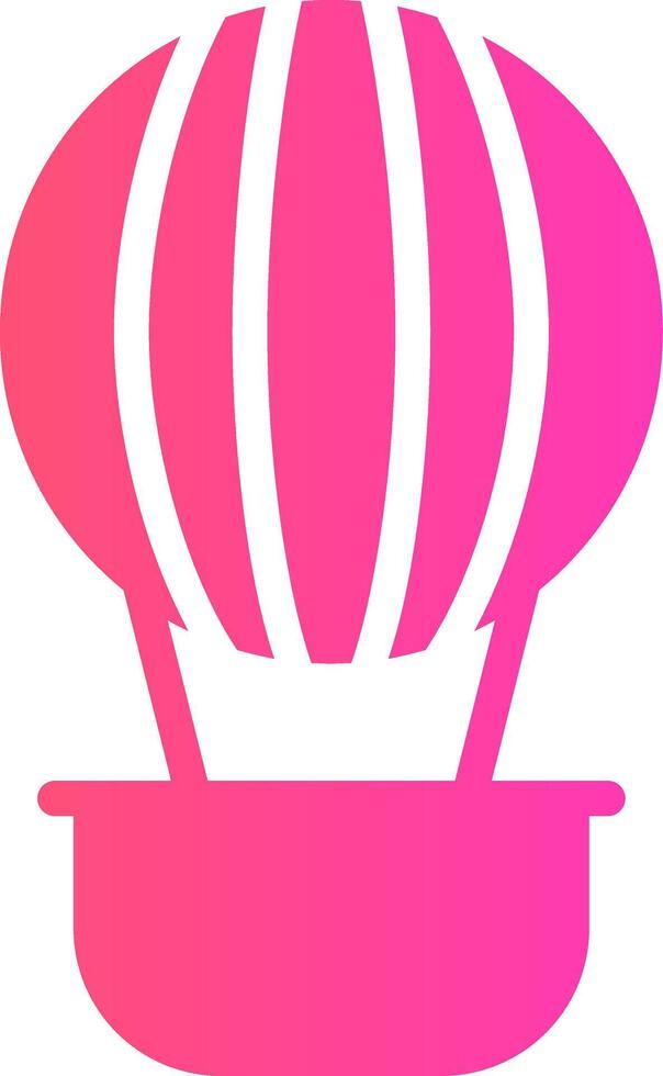 Hot Air Balloon Creative Icon Design vector