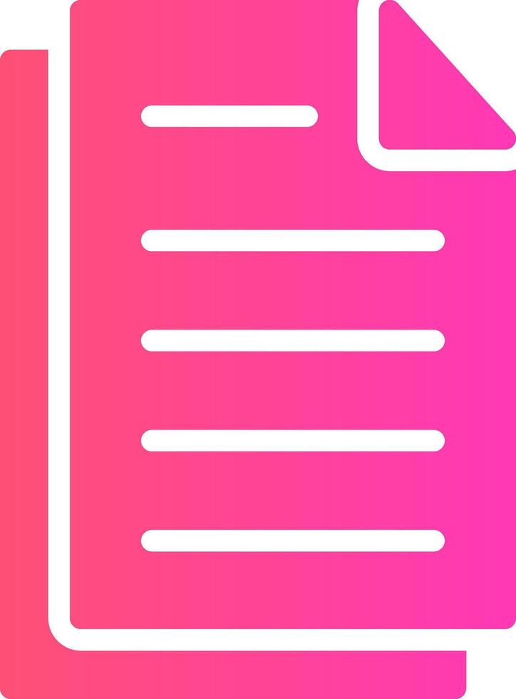glyph Gradient Design vector