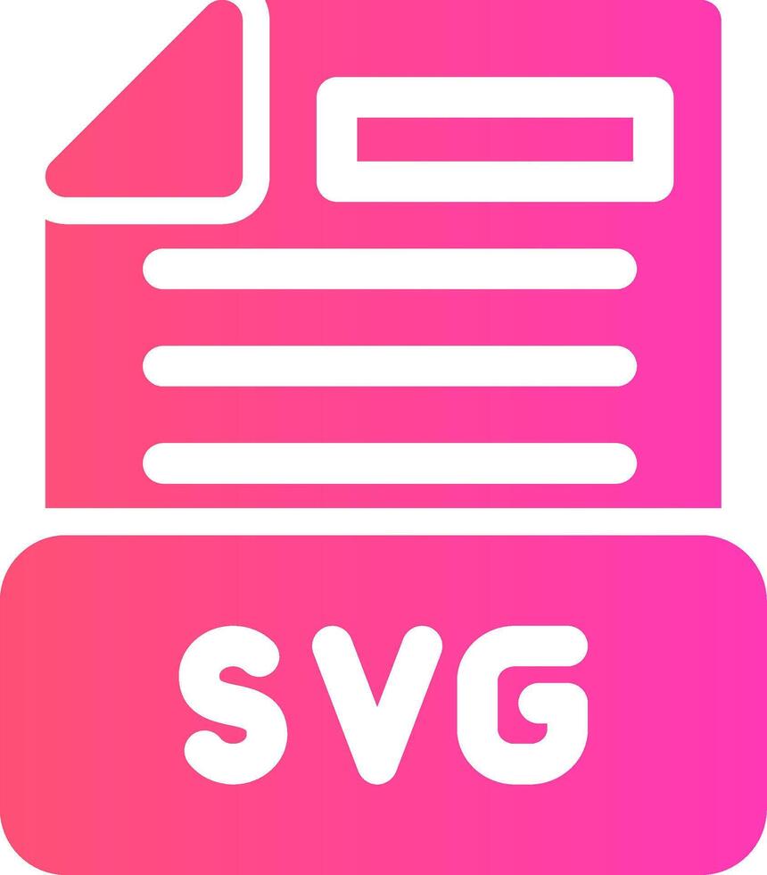 glyph Gradient Design vector