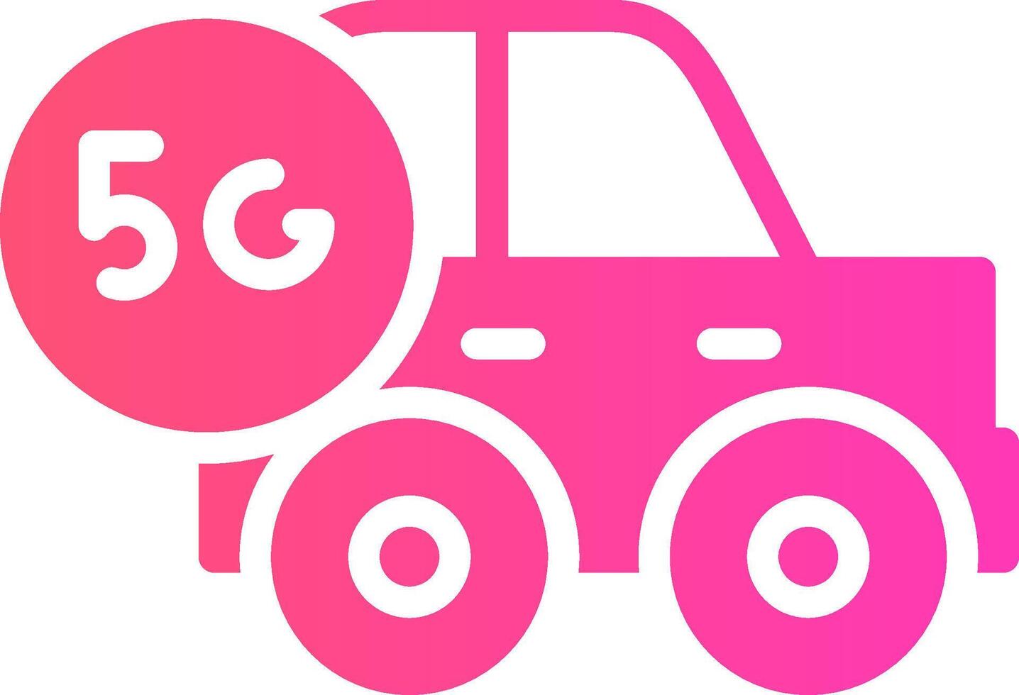 Smart Car Creative Icon Design vector