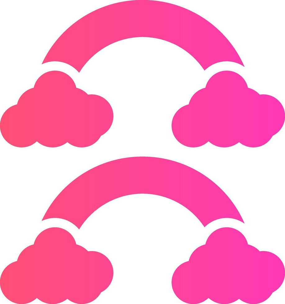 glyph Gradient Design vector